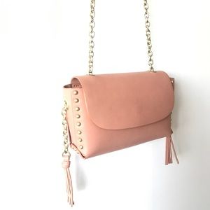 ZARA Blush Flap Crossbody